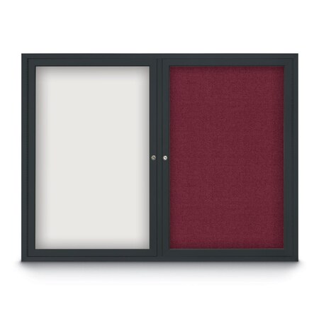 United Visual Products Corkboard, Synthetic Forbo/Satin, 36"x 36" UV436H-SATIN-FORBO